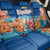 Bhutan Lotus Blossom Back Car Seat Cover with White Dragon and Sacred Cloud Harmony