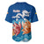 Bhutan Lotus Blossom Baseball Jersey with White Dragon and Sacred Cloud Harmony