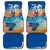 Bhutan Lotus Blossom Car Mats with White Dragon and Sacred Cloud Harmony
