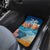 Bhutan Lotus Blossom Car Mats with White Dragon and Sacred Cloud Harmony