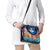 Bhutan Lotus Blossom Shoulder Handbag with White Dragon and Sacred Cloud Harmony