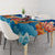 Bhutan Lotus Blossom Tablecloth with White Dragon and Sacred Cloud Harmony