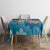 Bhutan Lotus Blossom Tablecloth with White Dragon and Sacred Cloud Harmony