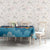Bhutan Lotus Blossom Tablecloth with White Dragon and Sacred Cloud Harmony