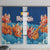 Bhutan Lotus Blossom Window Curtain with White Dragon and Sacred Cloud Harmony