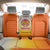 Bhutan Mandala Emblem Back Car Seat Cover with Monastic Orange and Spiritual Harmony