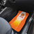 Bhutan Mandala Emblem Car Mats with Monastic Orange and Spiritual Harmony