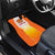 Bhutan Mandala Emblem Car Mats with Monastic Orange and Spiritual Harmony