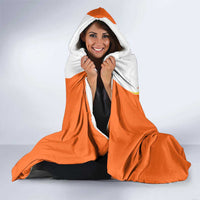 Bhutan Mandala Emblem Hooded Blanket with Monastic Orange and Spiritual Harmony