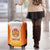 Bhutan Mandala Emblem Luggage Cover with Monastic Orange and Spiritual Harmony