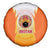 Bhutan Mandala Emblem Spare Tire Cover with Monastic Orange and Spiritual Harmony