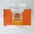 Bhutan Mandala Emblem Tablecloth with Monastic Orange and Spiritual Harmony