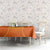 Bhutan Mandala Emblem Tablecloth with Monastic Orange and Spiritual Harmony