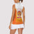 Bhutan Mandala Emblem Women Sleeveless Polo Shirt with Monastic Orange and Spiritual Harmony