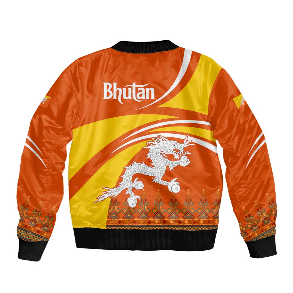 Bhutan Heritage Bomber Jacket with Paro Monastery and Druk Dragon