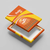 Bhutan Heritage Canvas Wall Art with Paro Monastery and Druk Dragon