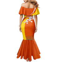 Bhutan Heritage Family Matching Mermaid Dress and Hawaiian Shirt with Paro Monastery and Druk Dragon