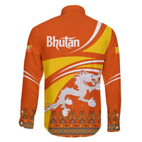 Bhutan Heritage Family Matching Off The Shoulder Long Sleeve Dress and Hawaiian Shirt with Paro Monastery and Druk Dragon