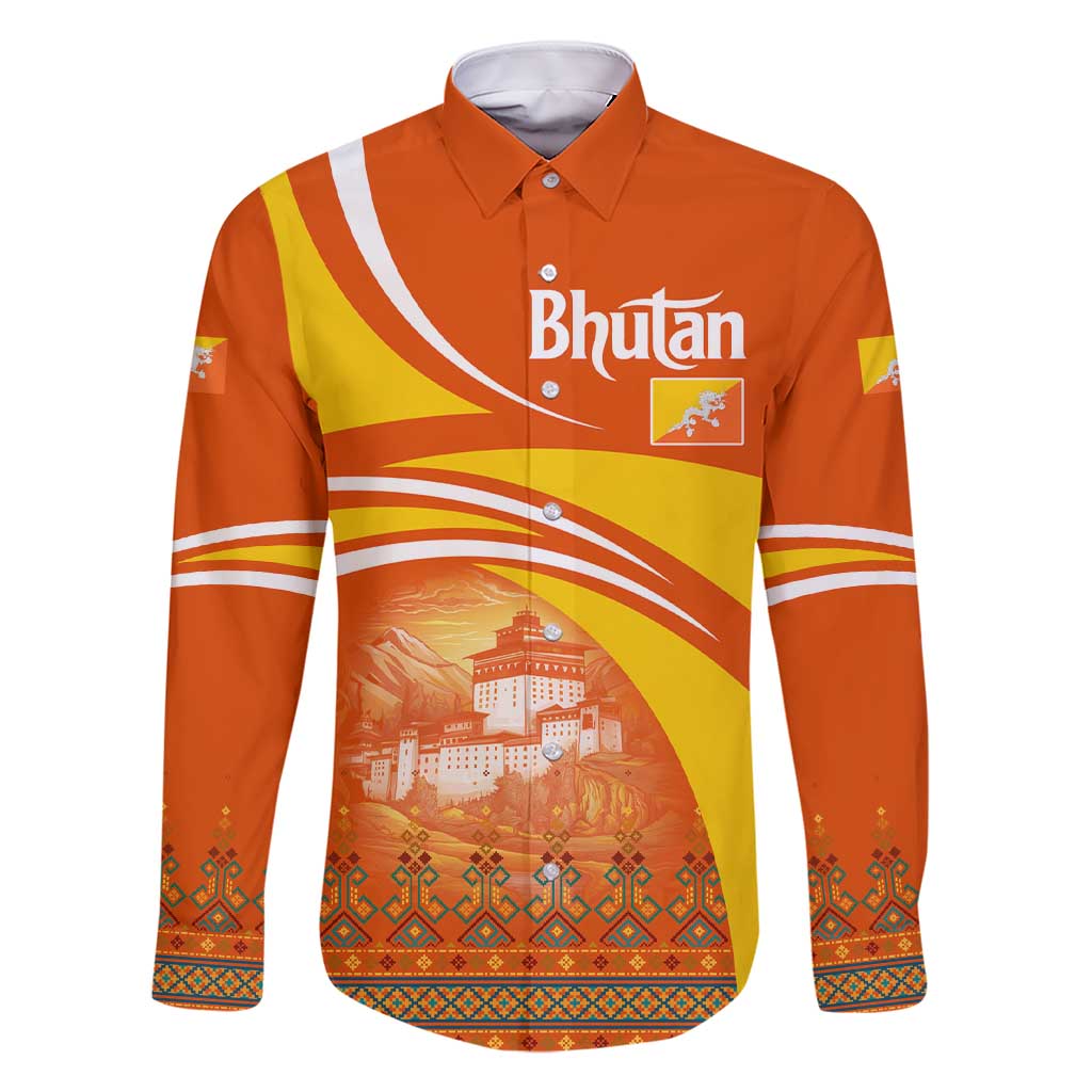 Bhutan Heritage Family Matching Short Sleeve Bodycon Dress and Hawaiian Shirt with Paro Monastery and Druk Dragon
