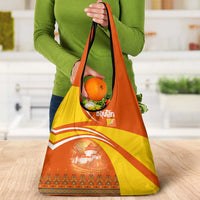 Bhutan Heritage Grocery Bag with Paro Monastery and Druk Dragon