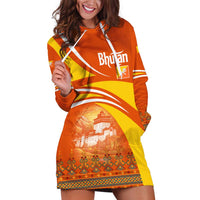 Bhutan Heritage Hoodie Dress with Paro Monastery and Druk Dragon