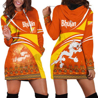 Bhutan Heritage Hoodie Dress with Paro Monastery and Druk Dragon