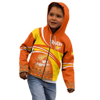 Bhutan Heritage Kid Hoodie with Paro Monastery and Druk Dragon