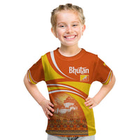 Bhutan Heritage Kid T Shirt with Paro Monastery and Druk Dragon