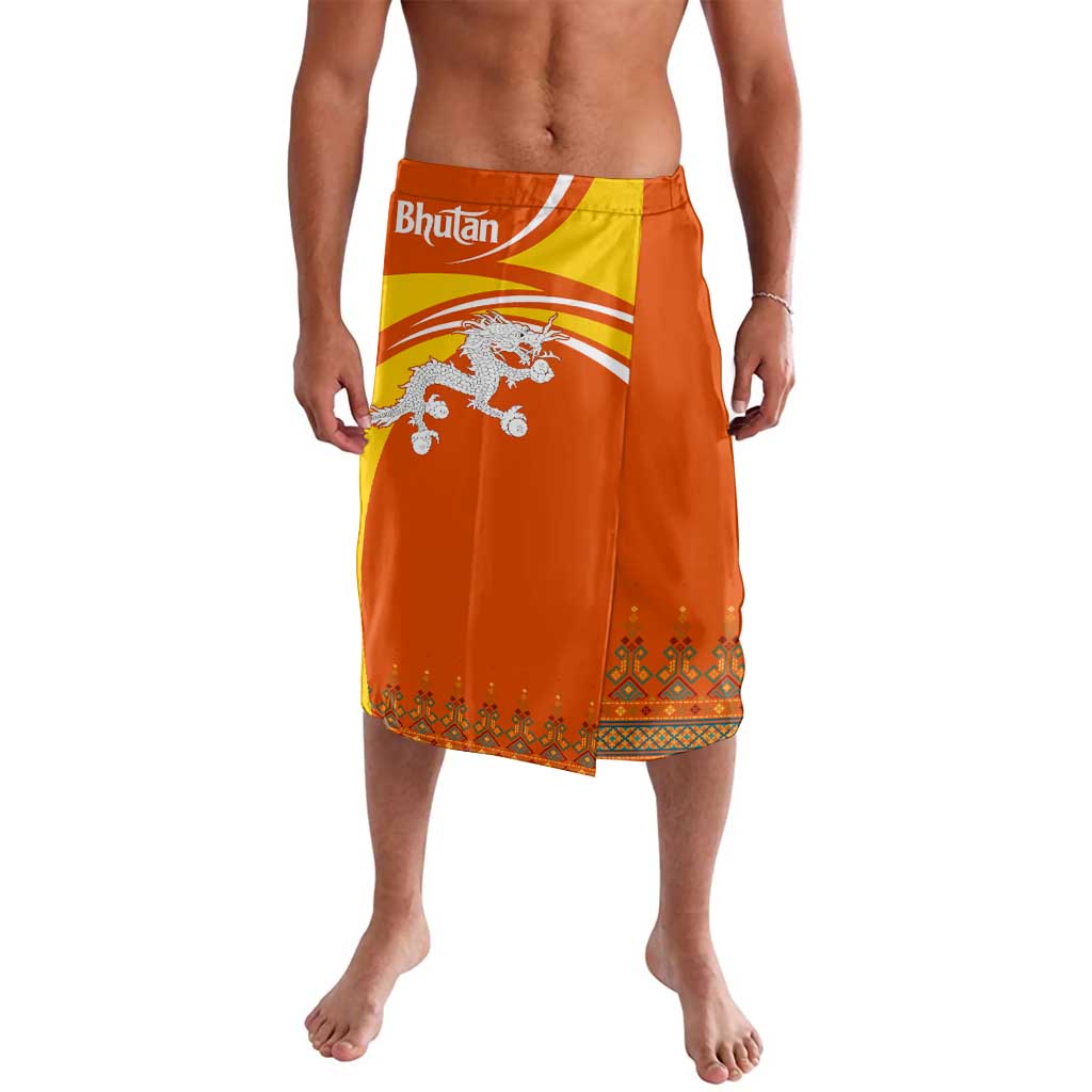 Bhutan Heritage Lavalava with Paro Monastery and Druk Dragon