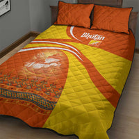 Bhutan Heritage Quilt Bed Set with Paro Monastery and Druk Dragon