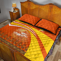 Bhutan Heritage Quilt Bed Set with Paro Monastery and Druk Dragon
