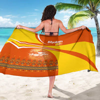 Bhutan Heritage Sarong with Paro Monastery and Druk Dragon