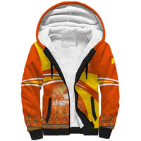 Bhutan Heritage Sherpa Hoodie with Paro Monastery and Druk Dragon