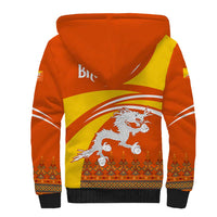 Bhutan Heritage Sherpa Hoodie with Paro Monastery and Druk Dragon
