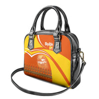 Bhutan Heritage Shoulder Handbag with Paro Monastery and Druk Dragon