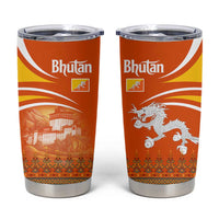 Bhutan Heritage Tumbler Cup with Paro Monastery and Druk Dragon