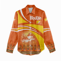 Bhutan Heritage Women Casual Shirt with Paro Monastery and Druk Dragon