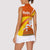Bhutan Heritage Women Sleeveless Polo Shirt with Paro Monastery and Druk Dragon