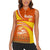 Bhutan Heritage Women Sleeveless Polo Shirt with Paro Monastery and Druk Dragon