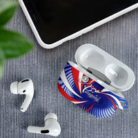 Paraguay Flag Day AirPods Case Patriotic Sunburst Traditional Ñandutí Lace