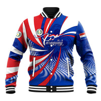 Paraguay Flag Day Baseball Jacket Patriotic Sunburst Traditional Ñandutí Lace