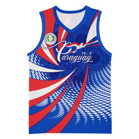 Paraguay Flag Day Basketball Jersey Patriotic Sunburst Traditional Ñandutí Lace