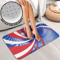 Paraguay Flag Day Bathroom Set Patriotic Sunburst Traditional Ñandutí Lace