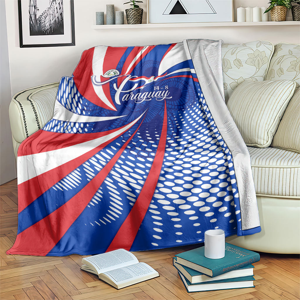 Paraguay Flag Day Blanket Patriotic Sunburst Traditional Ñandutí Lace