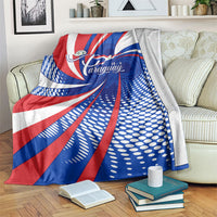 Paraguay Flag Day Blanket Patriotic Sunburst Traditional Ñandutí Lace