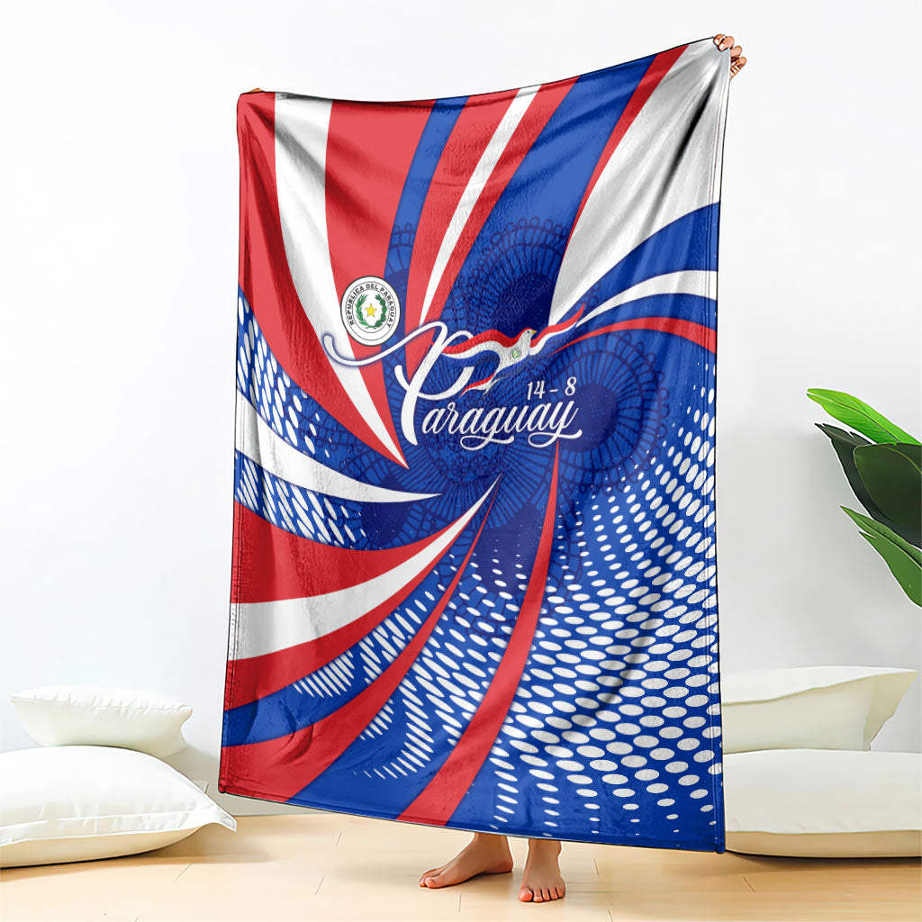Paraguay Flag Day Blanket Patriotic Sunburst Traditional Ñandutí Lace