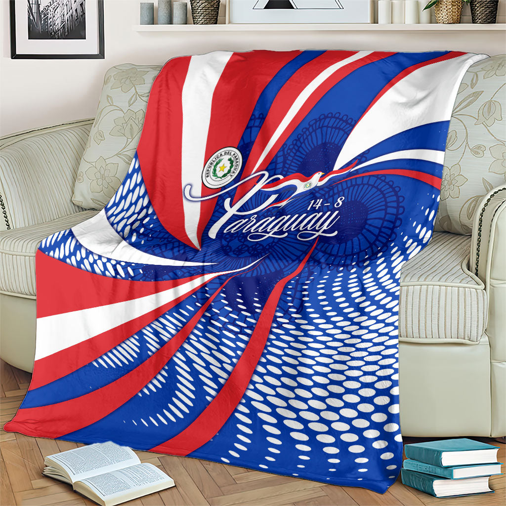 Paraguay Flag Day Blanket Patriotic Sunburst Traditional Ñandutí Lace