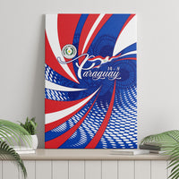 Paraguay Flag Day Canvas Wall Art Patriotic Sunburst Traditional Ñandutí Lace