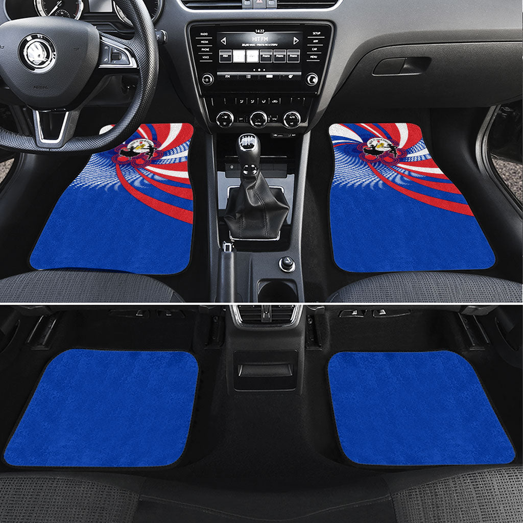 Paraguay Flag Day Car Mats Patriotic Sunburst Traditional Ñandutí Lace