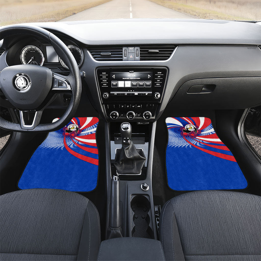 Paraguay Flag Day Car Mats Patriotic Sunburst Traditional Ñandutí Lace